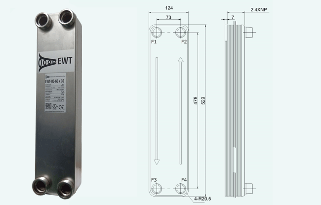 Plattenwärmetauscher B3-60