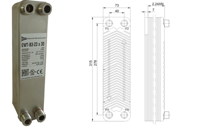 Plattenwärmetauscher B3-23